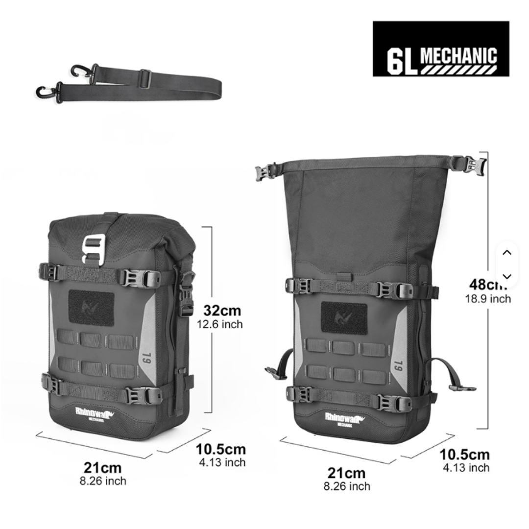 Rhinowalk Crash Bar Bag de 6L serie Mechanic